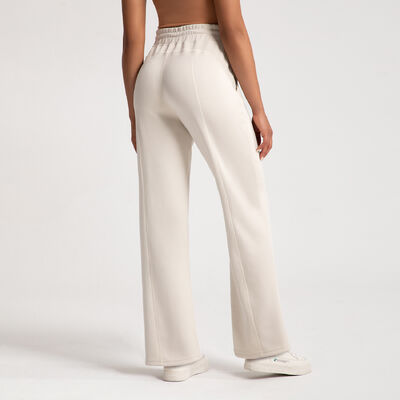 comprar Calças de ginástica femininas de cintura alta, de tecido macio, elástica, cintura com corda online manufacture