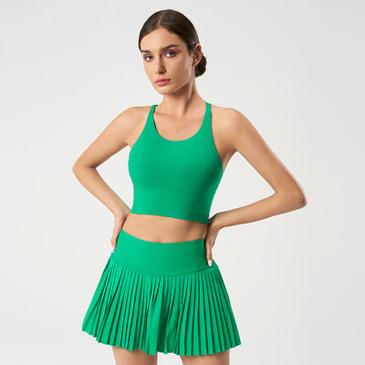 Mua Phụ nữ màu cam Racerback thể thao áo ngực hỗ trợ cao ẩm Wicking cho yoga online manufacture