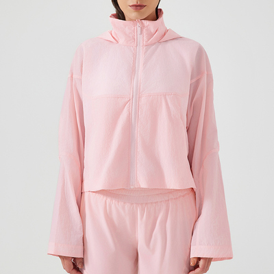 Mua Đồ chơi thể thao ngoài trời nữ nylon áo khoác cắt Hooded chặn tia UV thở nhẹ online manufacture