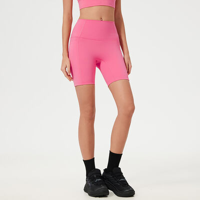 comprar Calções de ioga de cintura alta, de nylon, espandêx, mistura de controle de barriga, 5 polegadas. online manufacture