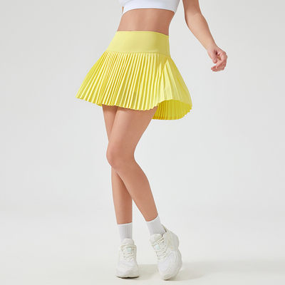 Mua Váy tennis xếp ly nữ cạp cao nhanh khô màu vàng thiết kế chữ A xòe online manufacture