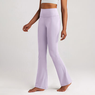 Beli Celana Yoga Panjang Pinggang Tinggi Wanita Warna Taupe Bahan Lembut Seperti Mentega Melebar online manufacture