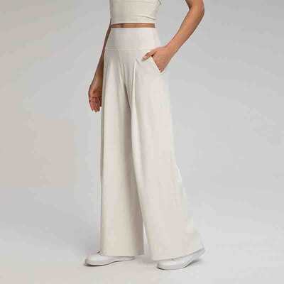 comprar Leggings de ioga de perna larga para mulheres com bolsos, cintura alta, cinza escuro, soltos online manufacture