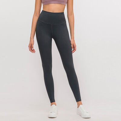comprar Leggings de ioga de nylon e spandex, cintura alta, comprimento total, controle da barriga, elasticidade em 4 direções online manufacture