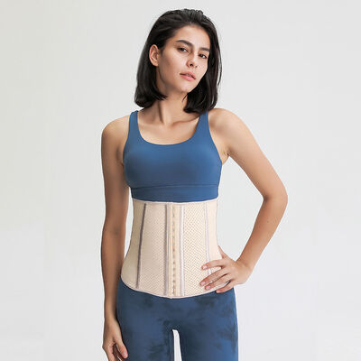 Buy Perforated Latex Waist Trainer with Double Steel Bones / Hook / Eye Closure online manufacture