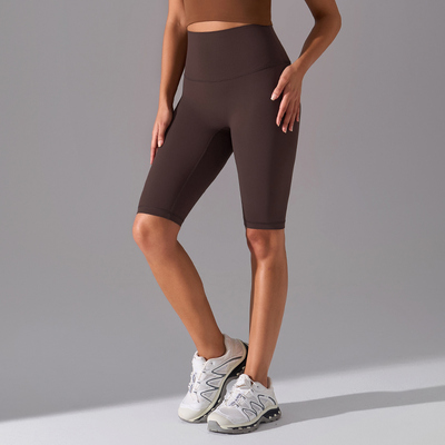 comprar Shorts de Ciclismo Atléticos Femininos com Controle de Barriga, Tecido de Compressão Sem Costura, Costura Interna de 5