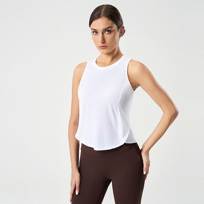 kaufen Damen Ärmelloses Sport-Tanktop Atmungsaktiv Salbeigrün Schnelltrocknend für Training online manufacture