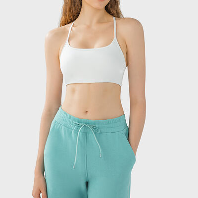 comprar Bra de yoga sem costura branca de mulheres, suporte leve e macio, com manteiga, adequado para ginástica online manufacture