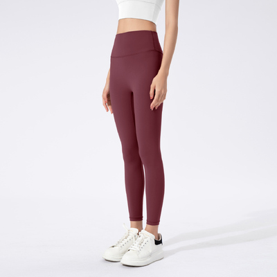 Αγορά Υψηλή μέση Mocha Brown Yoga Leggings - Buttery Soft, Squat Proof, Control Tummy για γυμναστήριο τρέξιμο και καθημερινή χρήση online manufacture