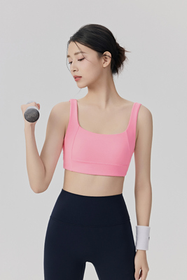 comprar Top Esportivo Rosa Quadrado para Mulheres, Respirável e de Suporte, Ideal para Treinos na Academia e Yoga online manufacture