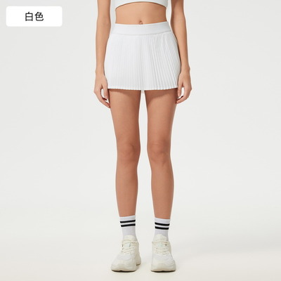 kopen Aardbeienroze pleisterd tennisrok Hoog middel met korte broek Liner voor vrouwen Athletic Workout Skort online manufacture
