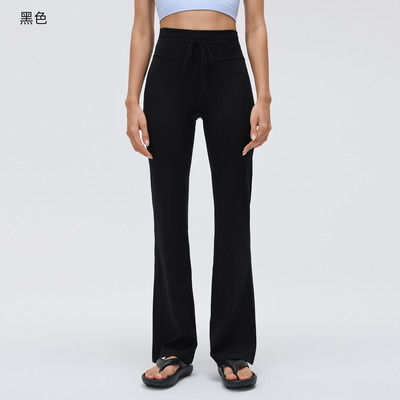 comprare Leggings a corda tracciante per donna, di colore nero, per yoga e abbigliamento casual online manufacture